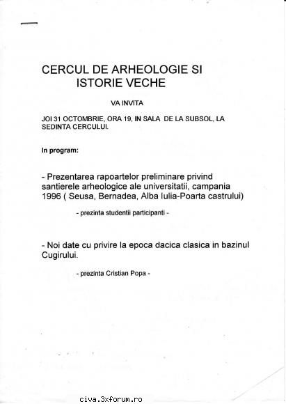 31.10.1996 arhiva sedintelor c.i.v.a. 1996